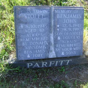 PARFITT Violet -1945 :: PARFITT Benjamin John 1942-1992
