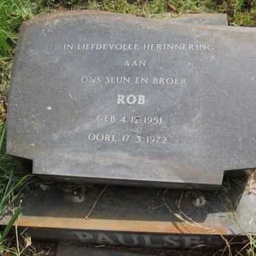 PAULSE Rob 1951-1972