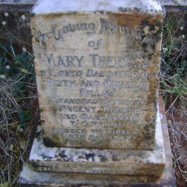 PILLAY Mary Theresa -1952