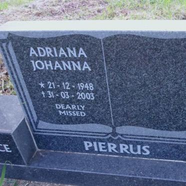 PIERRUS Adriana Johanna 1948-2003