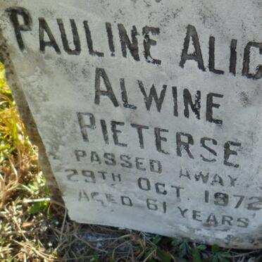 PIETERSE Pauline Alice Alwine -1972