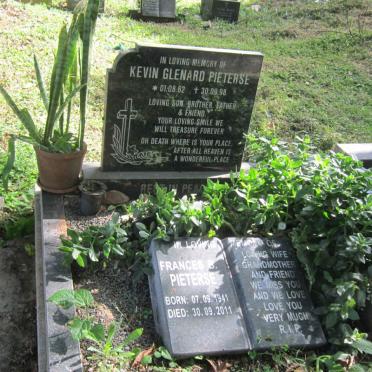 PIETERSE Kevin Glenard 1962-1998 :: PIETERSE Frances B. 1941-2011