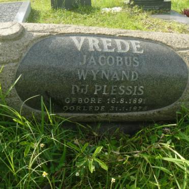 PLESSIS Jacobus Wynand, du 1891-1975 &amp; Anna Johanna de Jager 1895-1974