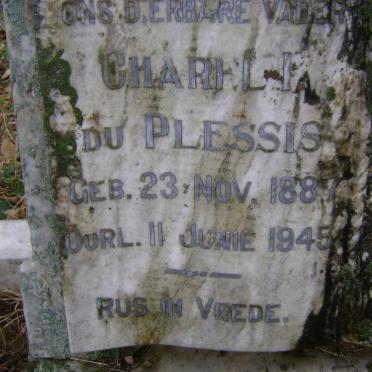 PLESSIS Charel I., du 1887-1945