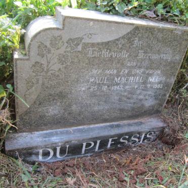 PLESSIS Paul Machiel Nel, du 1943-1983