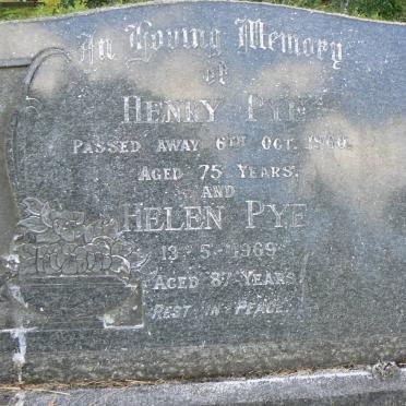 PYE Henry -1960 &amp; Helen -1969