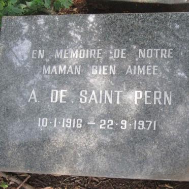 PERN A. de, SAINT 1916-1971