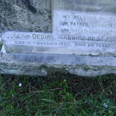 PERN Joseph Desire Maurice, de St. -1980 &amp; Marie Therese Lucy -1951