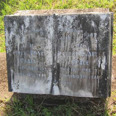 PEACE Ernest Charles -1956 &amp; Edith Rose -1955