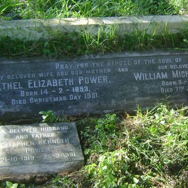 POWER William Michael 1891-1952 &amp; Ethel Elizabeth 1893-1951 :: POWER Stephen Kenneth 1919-1981