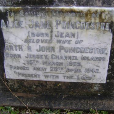 POINGDESTRE Alice Jane nee JEAN 1869-1942