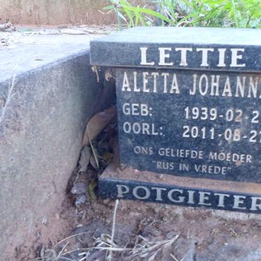  POTGIETER Aletta Johanna 1939-2011 