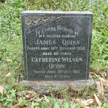 QUINN James -1952  &amp; Catherine Wilson -1985