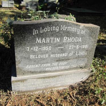 RHODA Martin 1950-1981