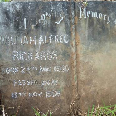 RICHARDS William Alfred 1900-1968