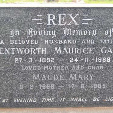 REX Wentworth Maurice Garcia 1892-1968 &amp; Maude Mary 1898-1989