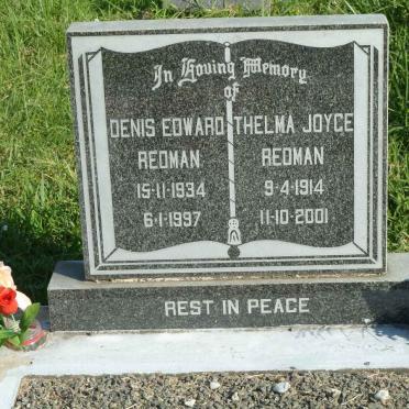 REDMAN Denis Edward 1934-1997 :: REDMAN Thelma Joyce 1914-2001