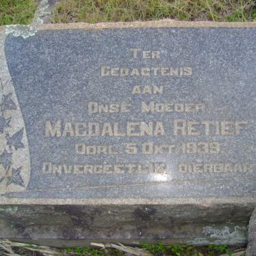 RETIEF Magdalena -1939