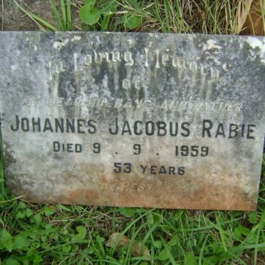 RABIE Johannes Jacobus -1959