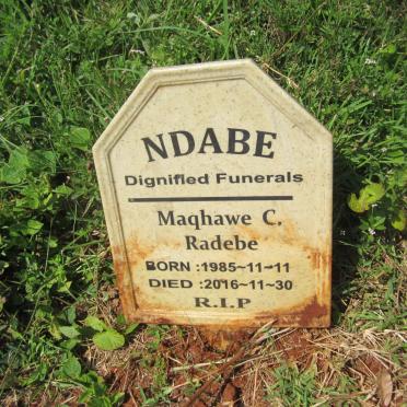 RADEBE Maqwahe C. 1985-2016