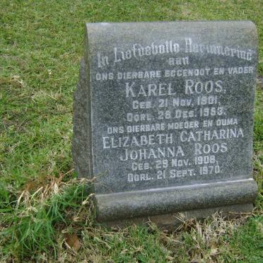 ROOS Karel 1901-1953 &amp; Elizabeth Catharina Johanna 1908-1970