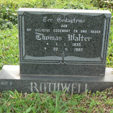 ROTHWELL Thomas Walter 1935-1982