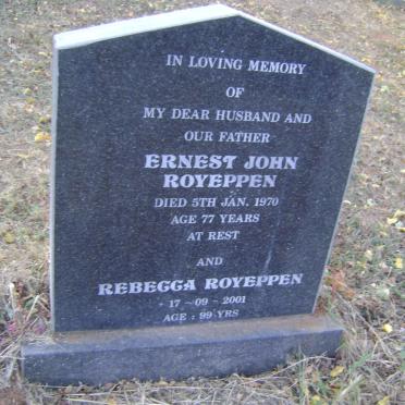 ROYEPPEN Ernest John -1970 :: ROYEPPEN Rebecca -2001