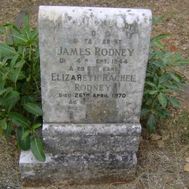 RODNEY James -1944 &amp; Elizabeth Rachel -1970