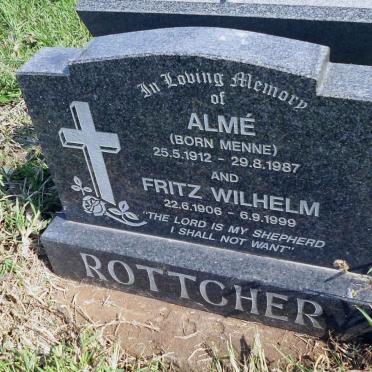 ROTTCHER Fritz Wilhelm 1906-1999 &amp; Alme MENNE 1912-1987
