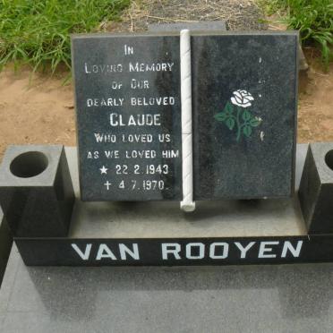 ROOYEN Claude, van 1943-1970