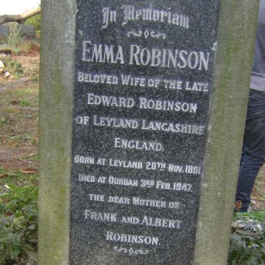 ROBINSON Emma 1881-1947