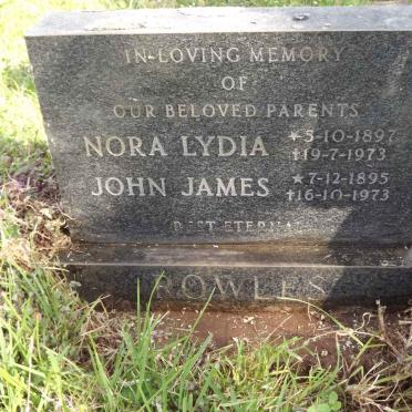 ROWLES John James 1895-1973 &amp; Nora Lydia 1897-1973