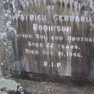 ROBINSON Patrick Gerrard -1946