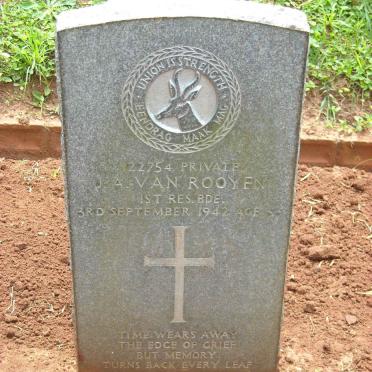 ROOYEN J.A., van -1942