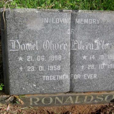 RONALDSON Daniel Oliver 1888-1958 &amp; Eileen Florence 1911-1981