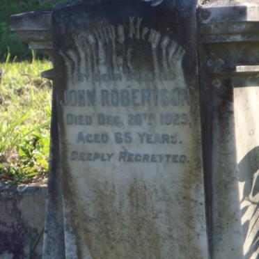 ROBERTSON John -1929