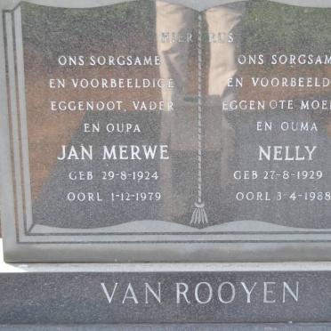 ROOYEN Jan Merwe, van 1924-1979 &amp; Nelly 1929-1988