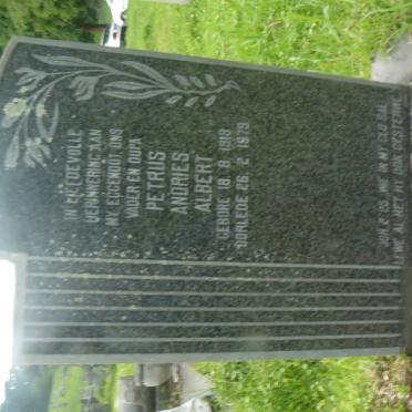 ROSSOUW Petrus Andries Albert 1919-1979