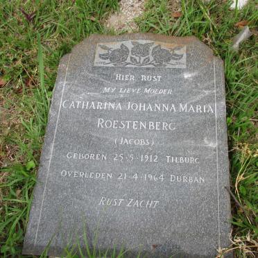 ROESTENBERG Catharina Johanna Maria nee JACOBS 1912-1964