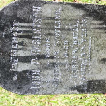 ROBERTSON John P.