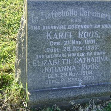 ROOS Karel 1901-1953 &amp; Elizabeth Catharina Johanna 1908-1970