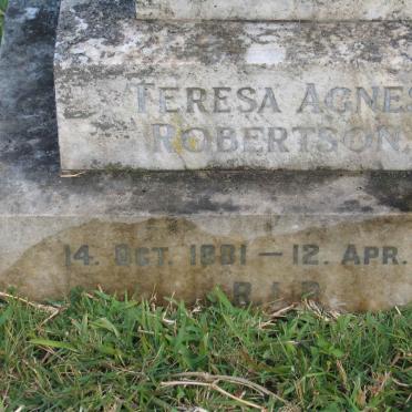 ROBERTSON Teresa Agnes 1881-1965