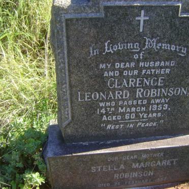 ROBINSON Clarence Leonard -1953 &amp; Stella Margaret -1987