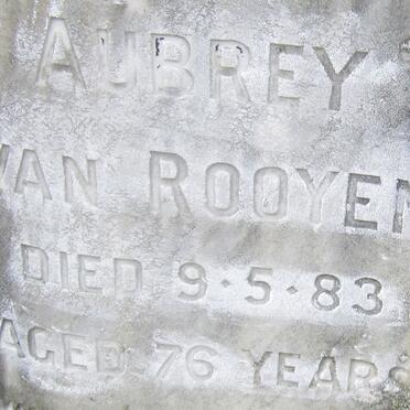 ROOYEN Aubrey, van -1983