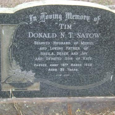 SATOW Donald N.T. -1956