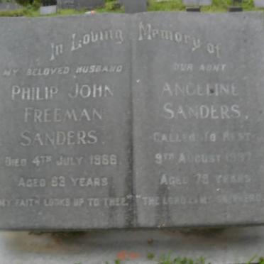 SANDERS Philip John Freeman -1966 &amp; Angeline -1997