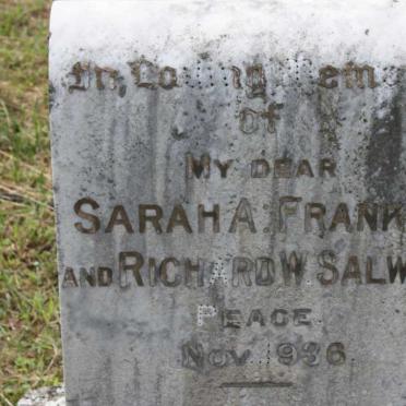 SALWAY Frank W. -1936 &amp; Sarah A. -1936 :: SALWAY Richard W. -1936