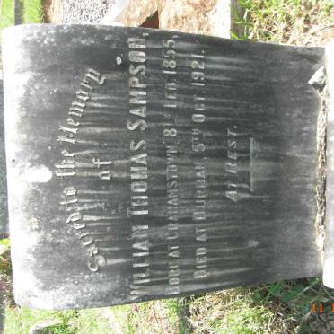 SAMPSON William Thomas 1855-1921