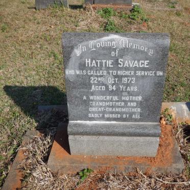 SAVAGE Hattie -1973