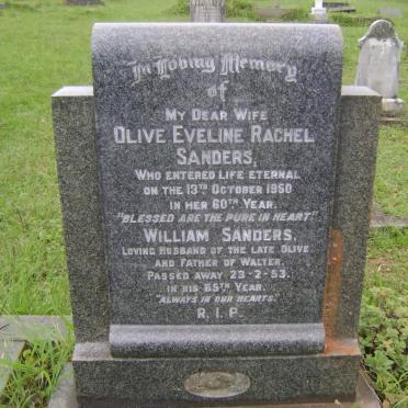 SANDERS William -1953 &amp; Olive Eveline Rachel -1950